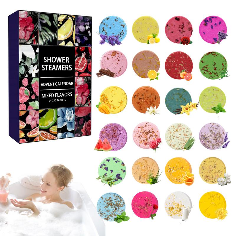Shower Steamer Tablet - 24pcs Shower Steamers Advent Calendar kit