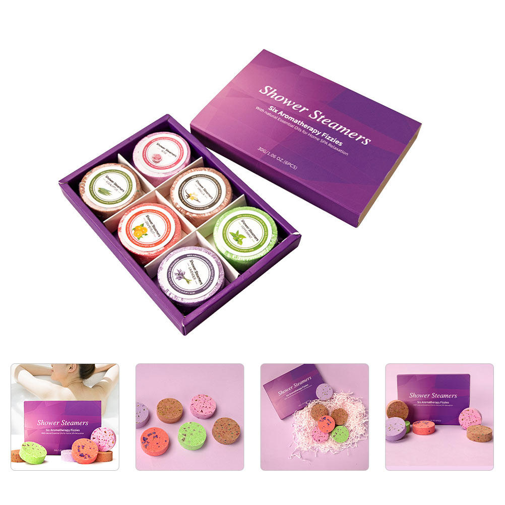 Shower Steamer Tablet - 6Pcs Aroma Bath Tablets Essential Oil