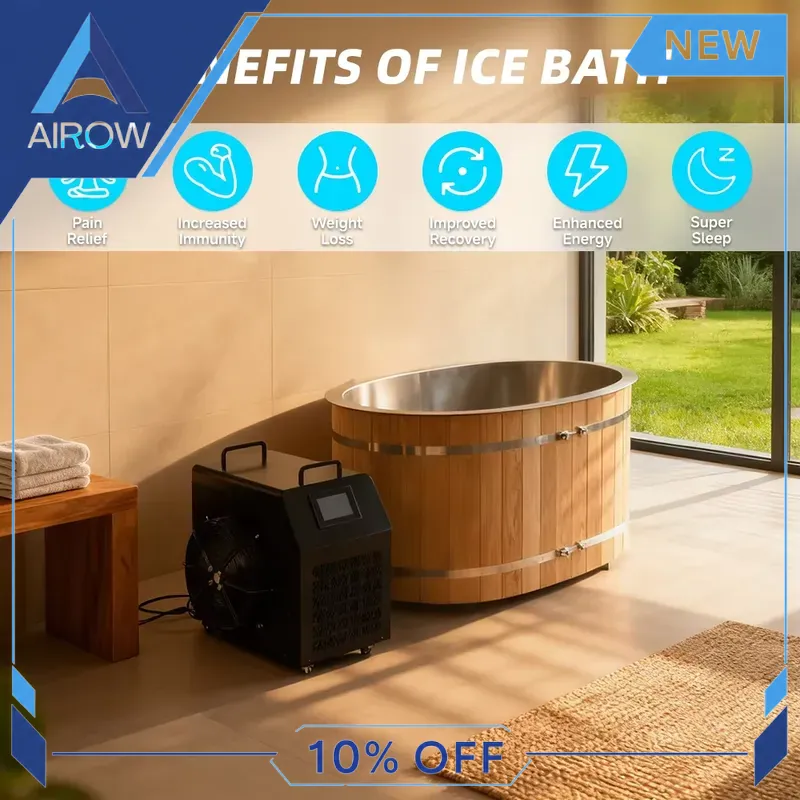 for Wood Cold Plunge Tub 1HP C - огляд і ціна Spa Wellness Gym