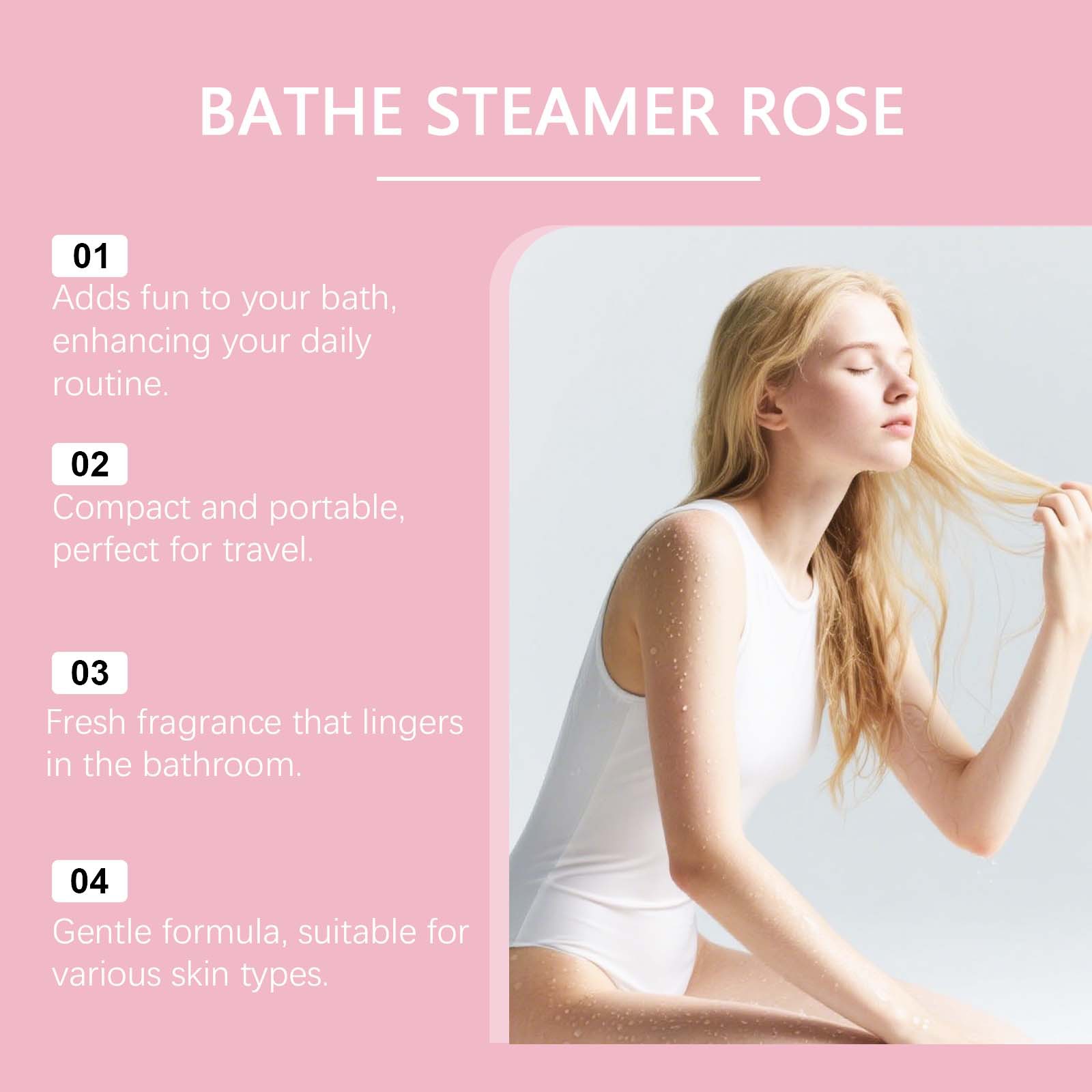 Jaysuing Rose Shower Tablets C - огляд і ціна Shower Steamer Tablet