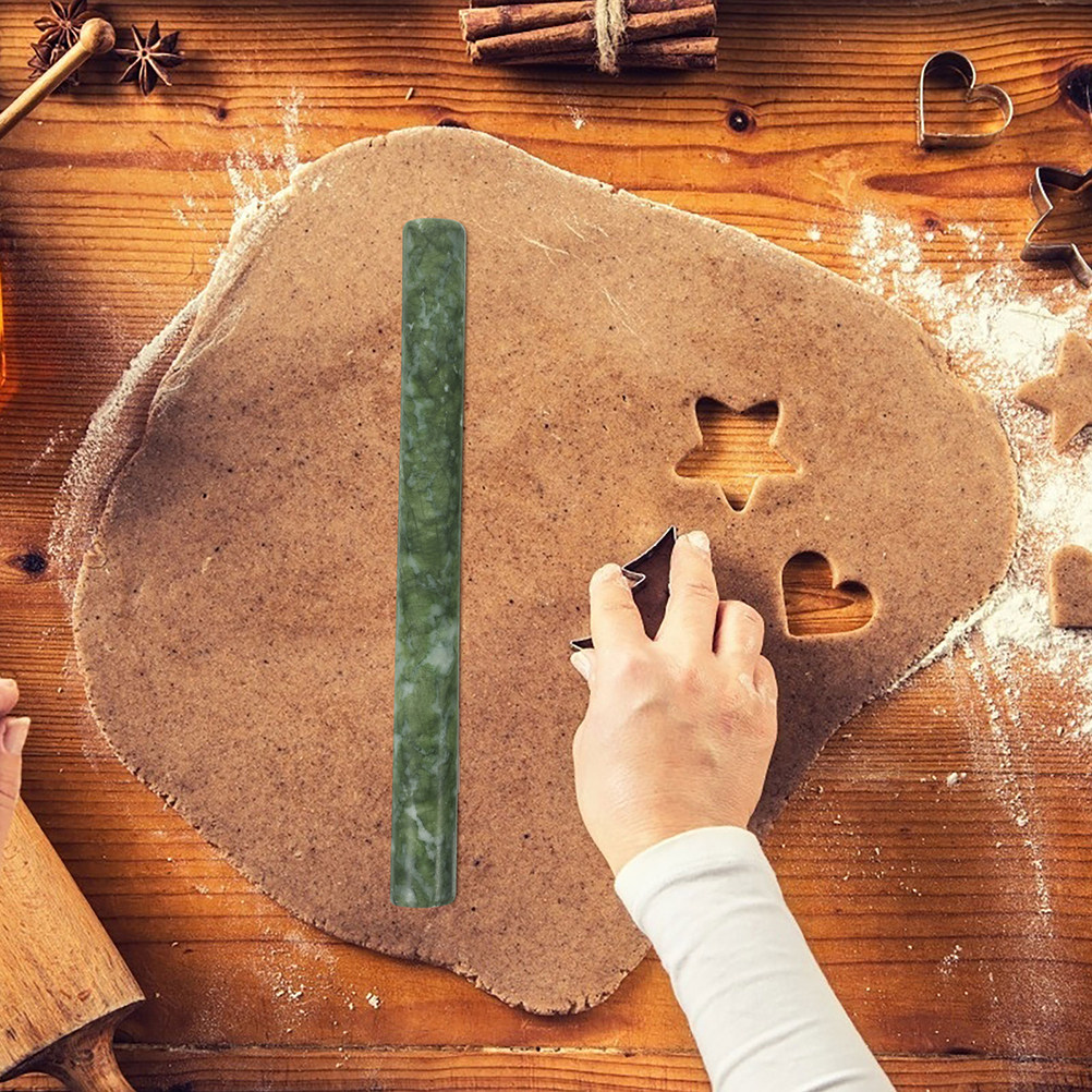 2Pcs Natural Stone Dough Rolle - огляд і ціна Jade Roller Stone