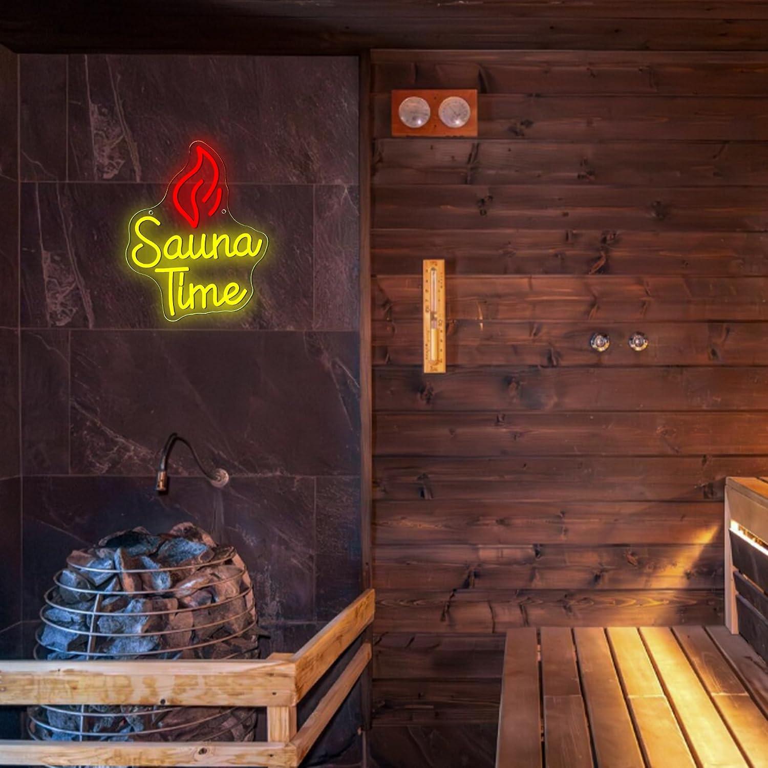 Sauna Time Neon Sign USB Dimma - огляд і ціна Spa Wellness Gym
