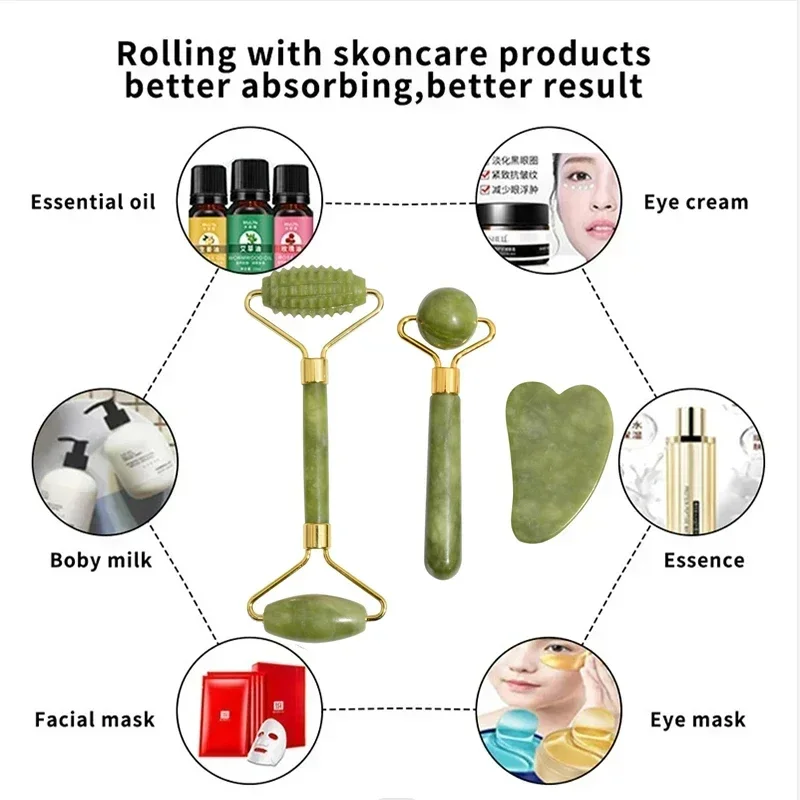 Natural Jade Roller Face Gua S - огляд і ціна Jade Roller Stone