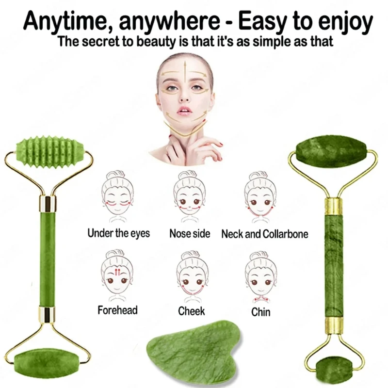 Natural Jade Roller Face Gua S - огляд і ціна Jade Roller Stone