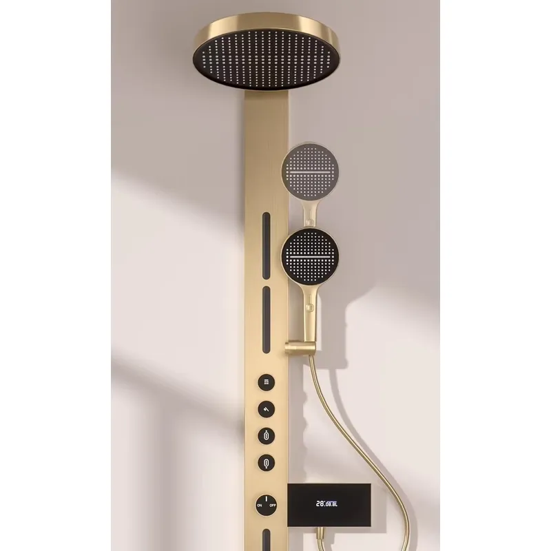 Brass Rainfall Shower Panel Se - огляд і ціна Spa & Wellness Zámeček Petrovice
